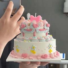 쁘띠 2단 케이크 1