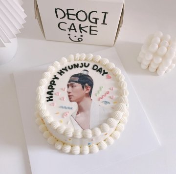 심플 포토 케이크