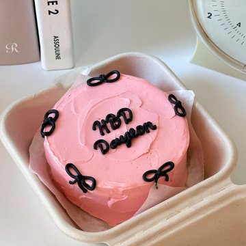 도시락리본케이크