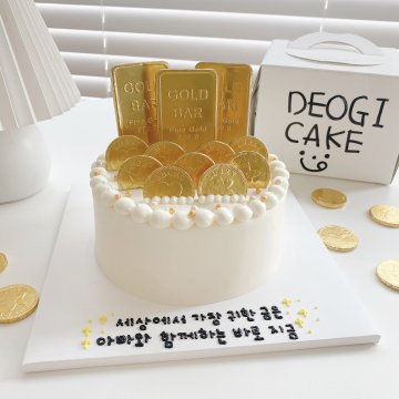 골드바 케이크✨