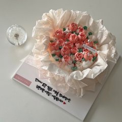 꽃다발 케이크
