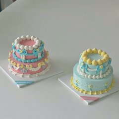 쁘띠 2단 케이크 3