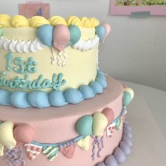 HBD 2단 케이크 3