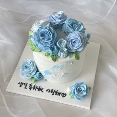 미니 생크림 플라워 케이크 1