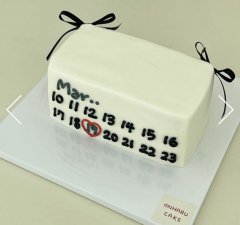 직사각 달력리본 2