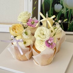 생화 컵케이크 1