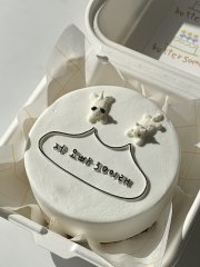 말풍선 동물케이크 1