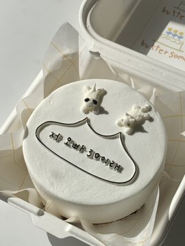 말풍선 동물케이크