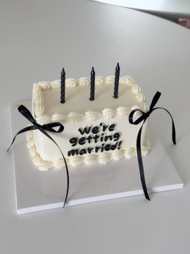 직사각 검정초검정리본