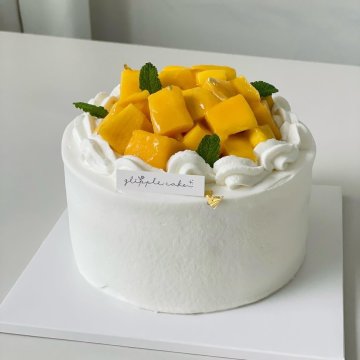 망고듬뿍우유생크림 케이크
