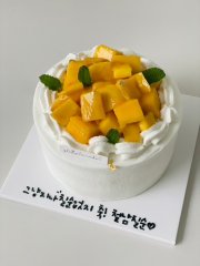 망고듬뿍우유생크림 케이크 5