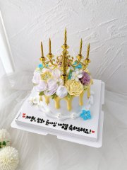 샹들리에 플라워 케이크 2
