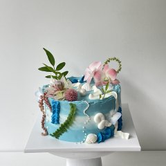 생화 커스텀 케이크 1호 1