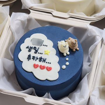 도시락케이크(네이비동물말풍선)