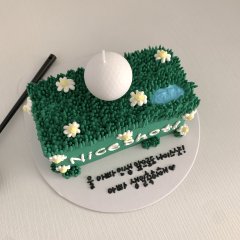 사각 골프장 케이크 3