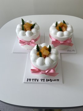 복숭아 케이크 미니