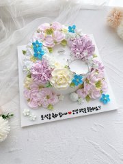 미니 티아라 플라워 케이크 1