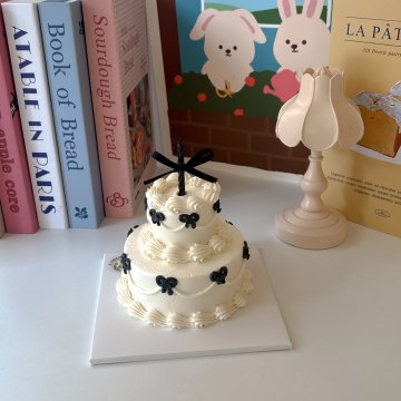 초미니 2단케이크(리본초포함)