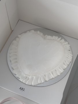 화이트 하트필로우 heart pillow_white