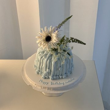블루 거베라 폭포 gerbera waterfall_blue