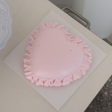 핑크 하트필로우 heart pillow_pink