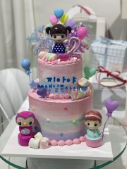 커스텀 케이크 2단 2