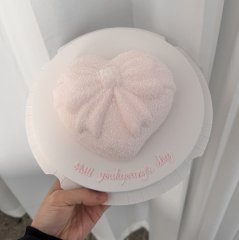 리본 하트 Ribbon heart (pink) 3