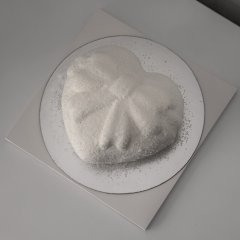 리본 하트 Ribbon heart (white) 1