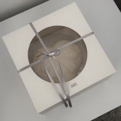 리본 하트 Ribbon heart (white) 2