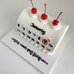 빈티지 체리 장식 롤케이크 2