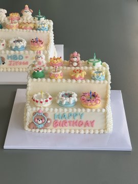 계단형 빈티지 케이크 🎂