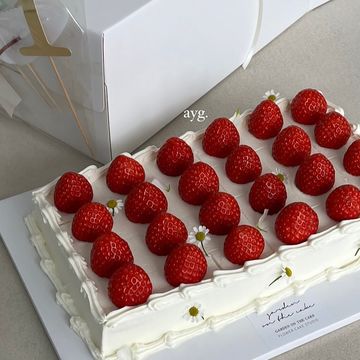 직사각형 과일케이크