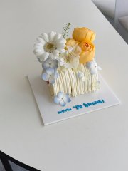 실타래 생화가득 미니롤케이크 1