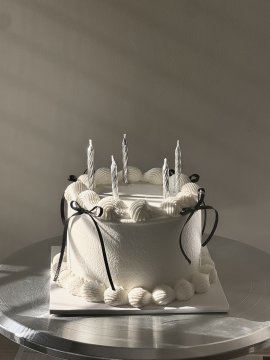 Silver Candle Cake