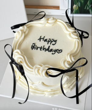 ribbon vintage cake (W)