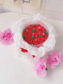 꽃다발 도시락케이크