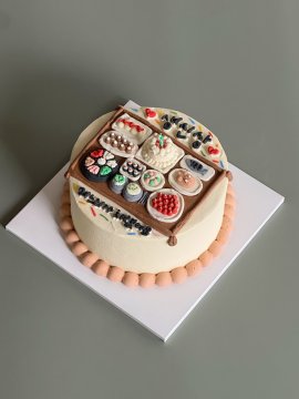 생신상 케이크