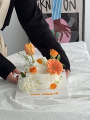 랜덤 생화케이크 1
