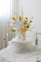 호접란 달항아리 9
