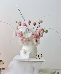 호접란 달항아리 14