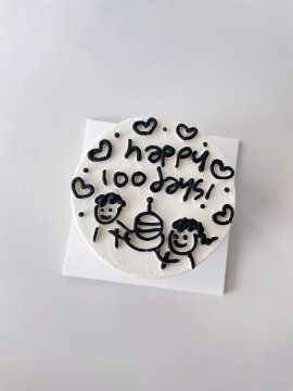 100일 드로잉케이크