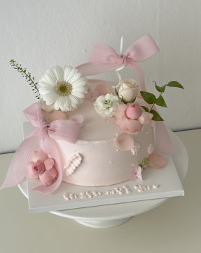 Ribbon Garden Cake 🎀