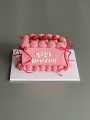 핑크 체리 직사각 케이크🍒 3