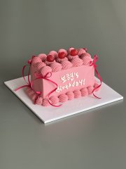 핑크 체리 직사각 케이크🍒 4
