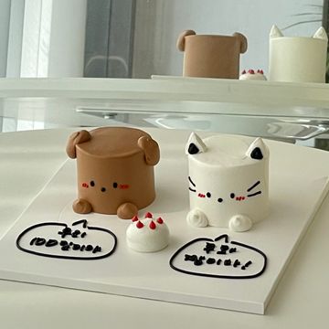 강아지&고양이&미니케이크
