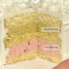 생화 사각케이크 flower square 5